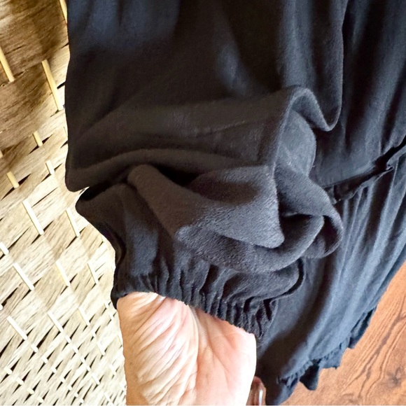 NWT black rayon LOFT v-neck dress 14 - Picture 5 of 11